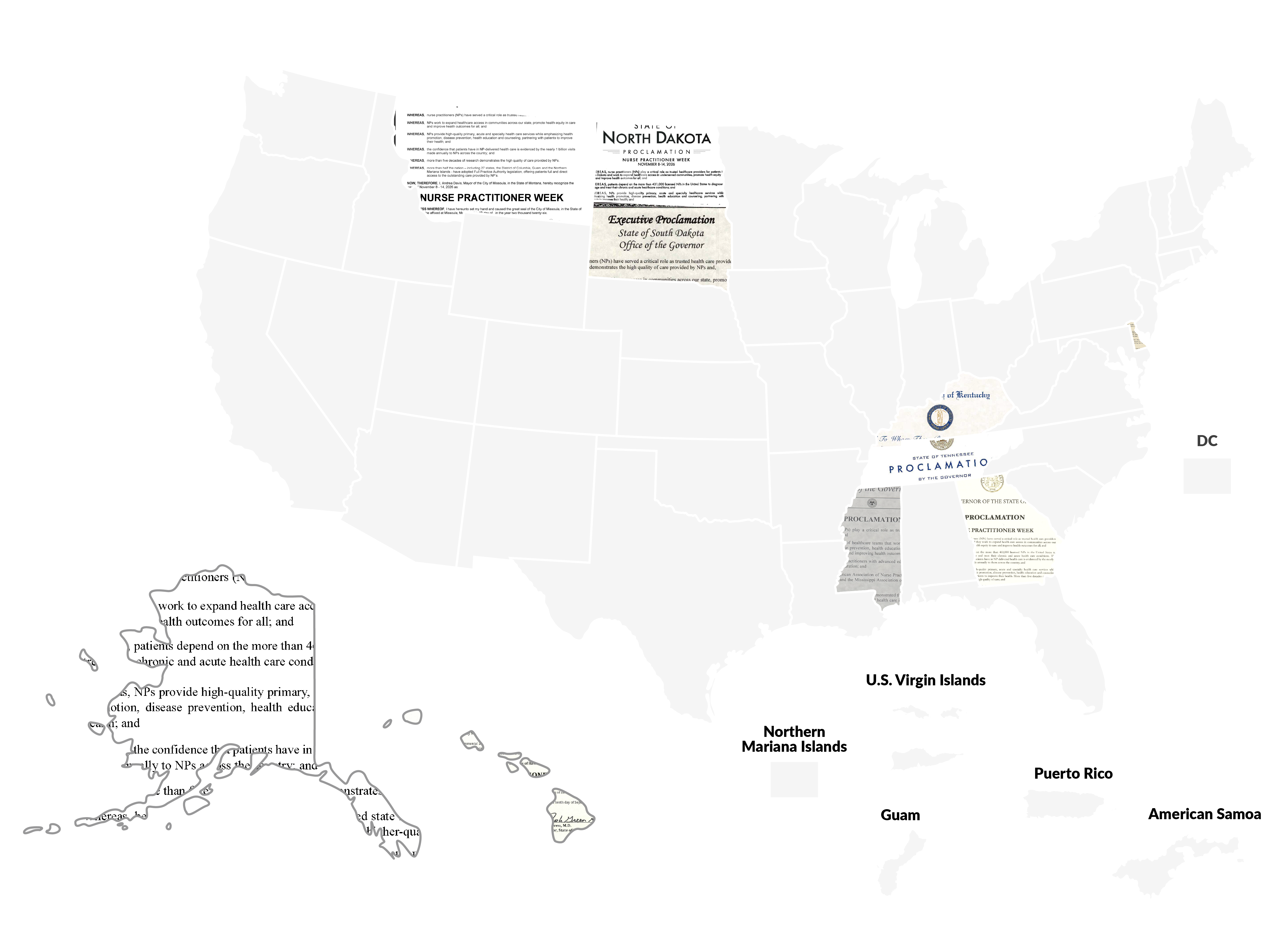 2026 NP Week Proclamation Map