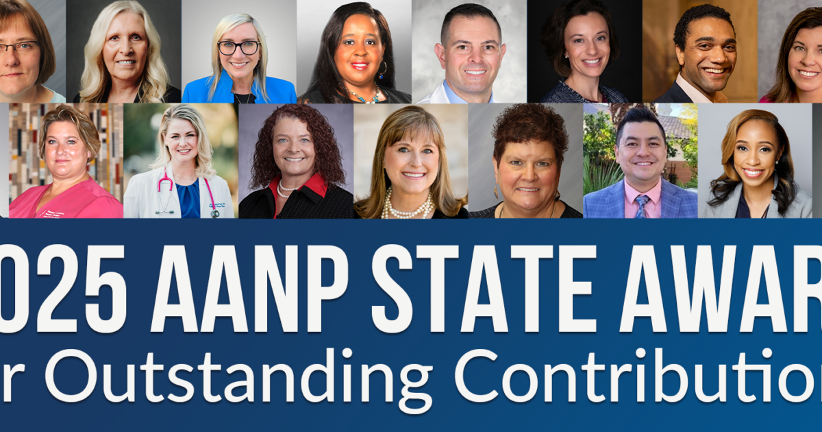 AANP State Award for Outstanding Contributions Recipients Announced
