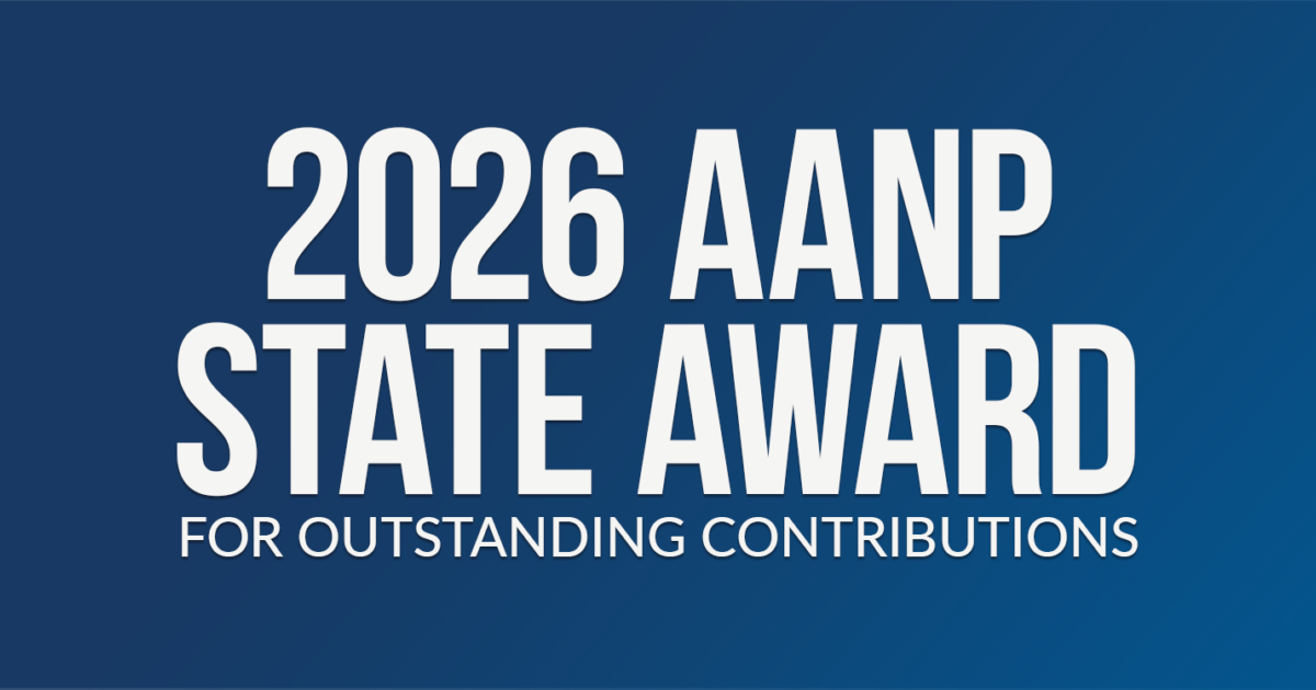 2026 AANP State Award for Outstanding Contributions Recipients Announced